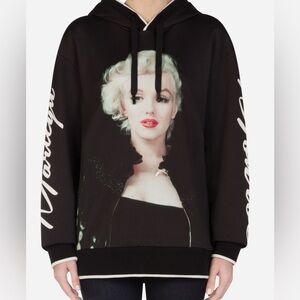 Dolce & Gabbana Marilyn Monroe Oversized Hoodie Black Size IT 36